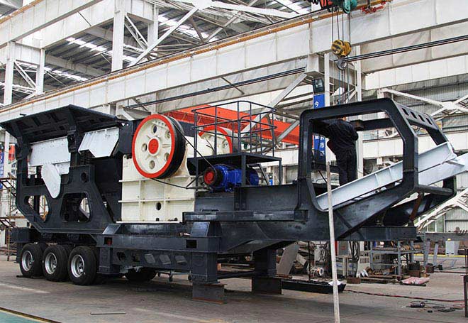 Wheel mobile jaw crusher