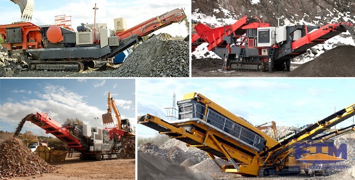 Crawler type mobile jaw crusher