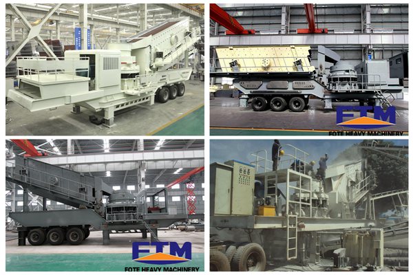 Cone-type mobile crushing plant