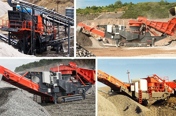 Crawler type mobile cone crusher